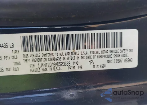 2010 Jeep Patriot Sport from USA, damaged, VIN 1J4NT2GA0AD523689